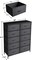 Sorbus Dresser with 10 Drawers - Storage Unit Organizer Chest for Clothes - Bedroom, Room, Nursery, & Closet - Steel Frame, Wood Top & Handles, and Easy Pull Fabric Bins
